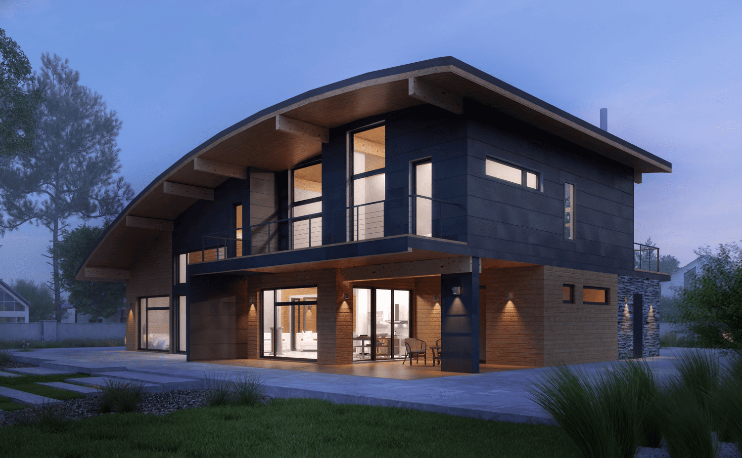 Дом как продолжение ландшафта