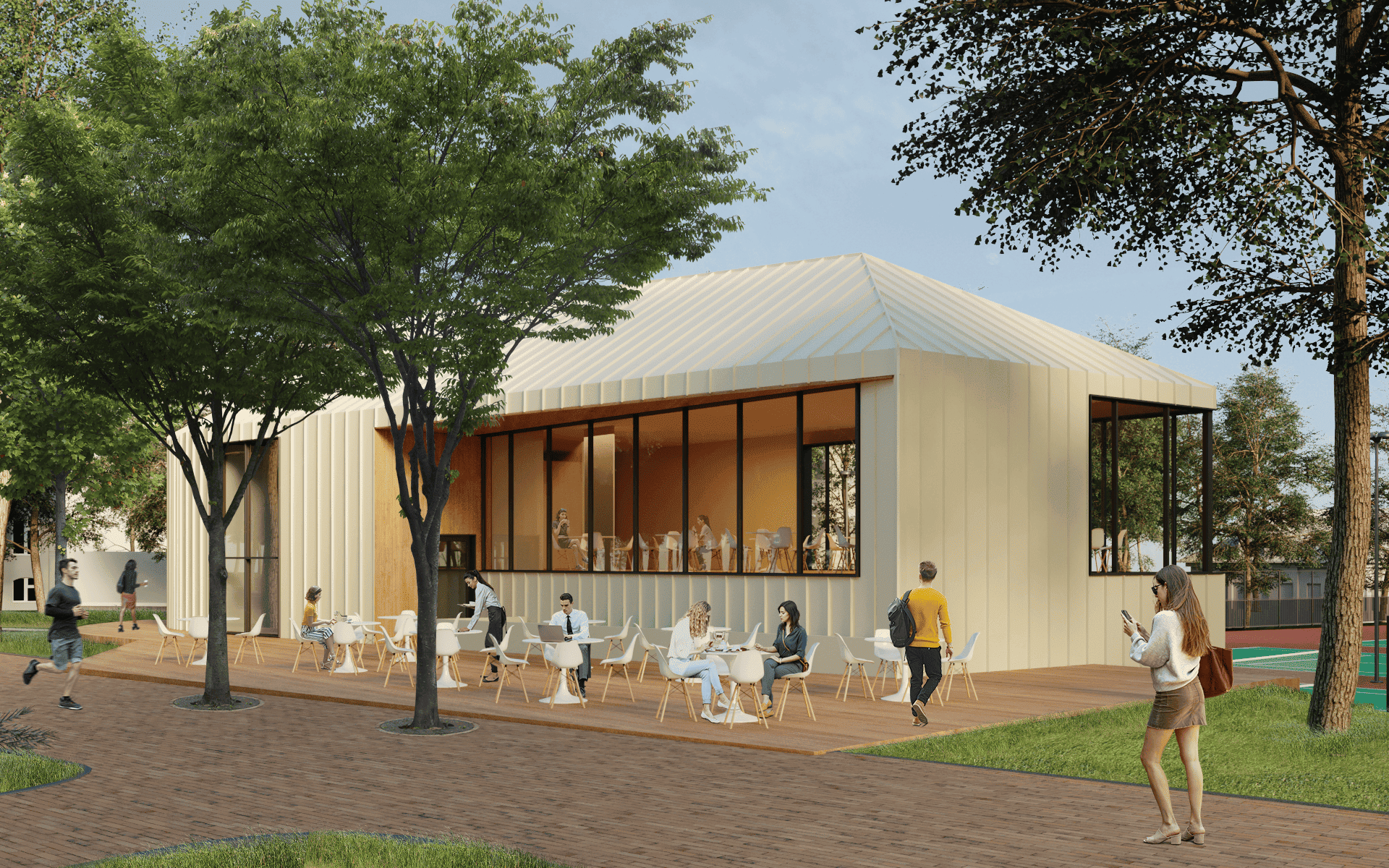 Теннисный корт в зоне ЮНЕСКО, Ярославль